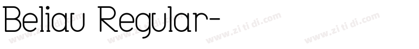 Beliau Regular字体转换